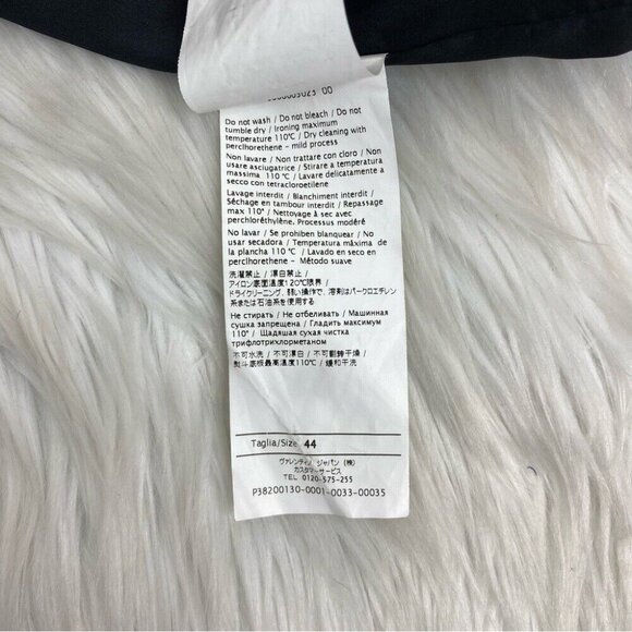 Valentino Red‎ Women's Black White V-Neck Luxury Tweed Designer Dress IT 44/C36 - Picture 10 of 15